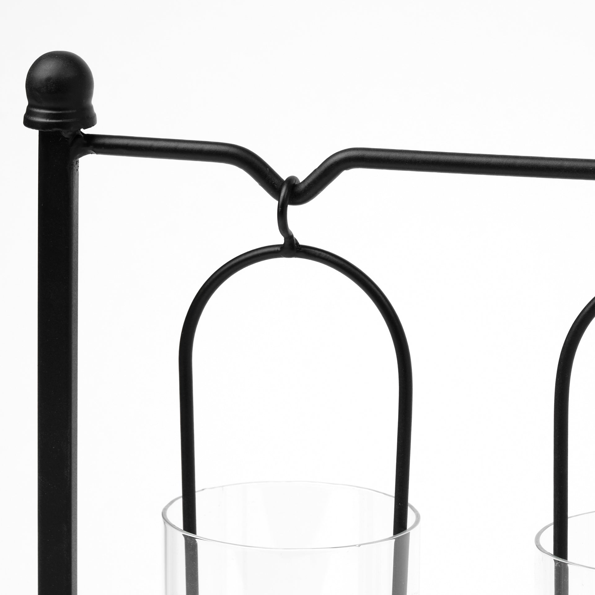 ERLEN BLACK METAL HANGING 5 CANDLE HOLDER