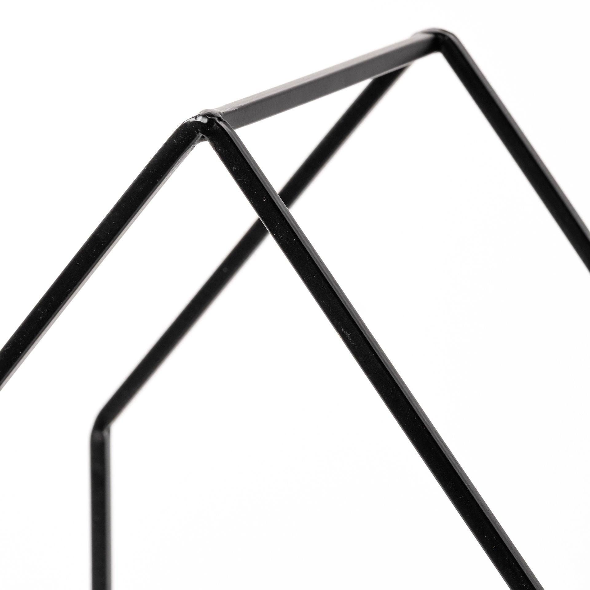 Leopold Black Metal & Wood Table Candle Holders