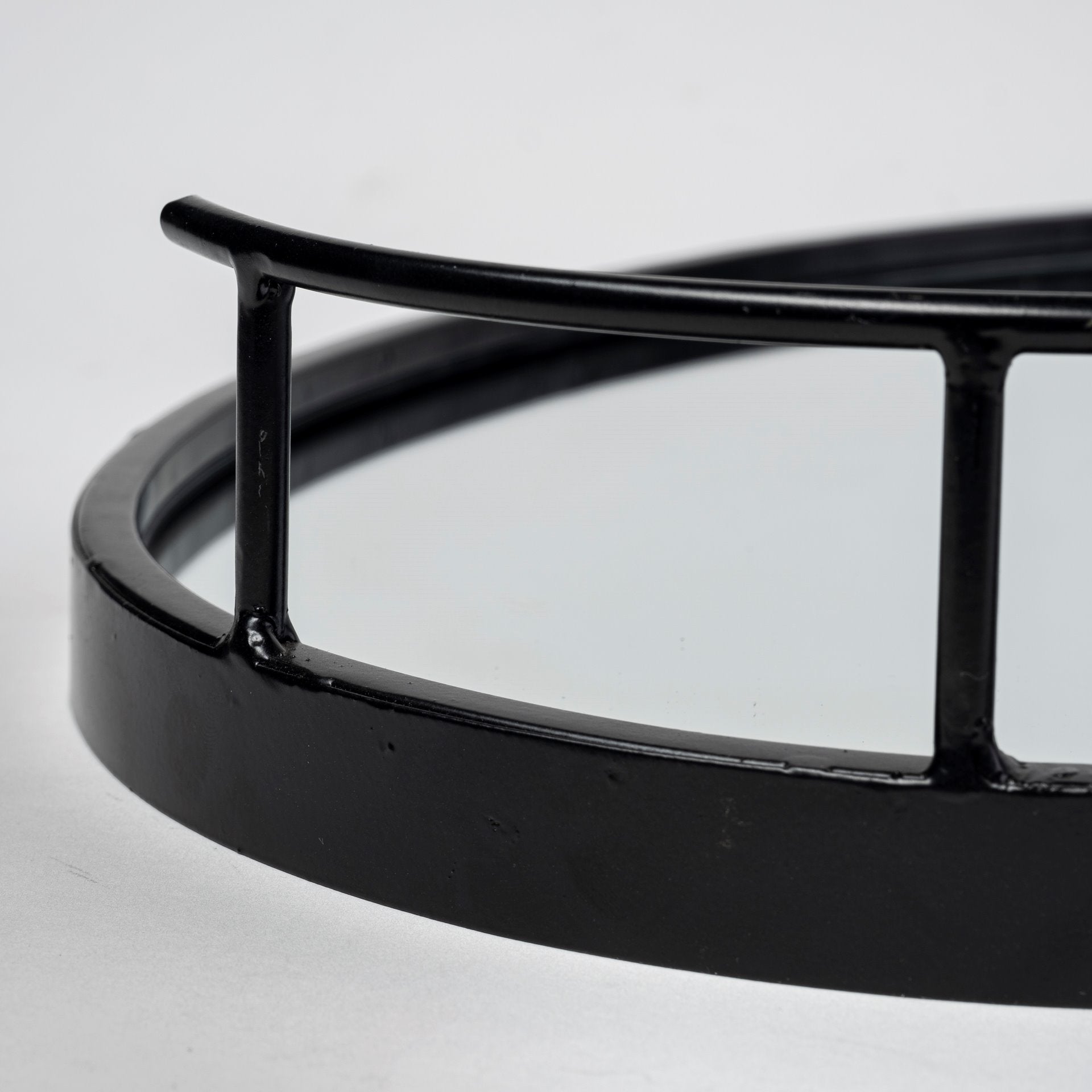 ANSEL MIRRORED OVAL SERVING TRAY