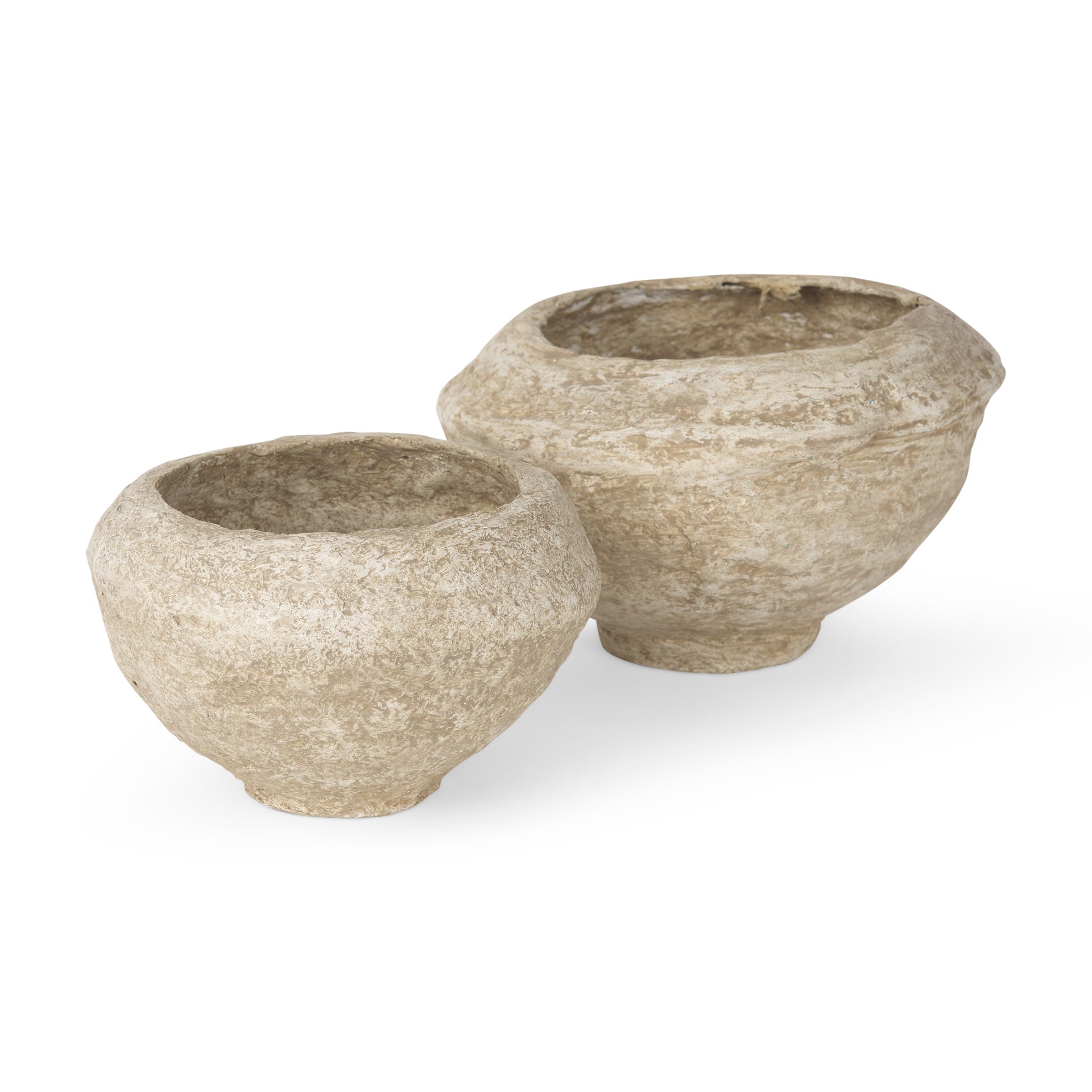 Sonu Beige Half-Pot Bowl - Small