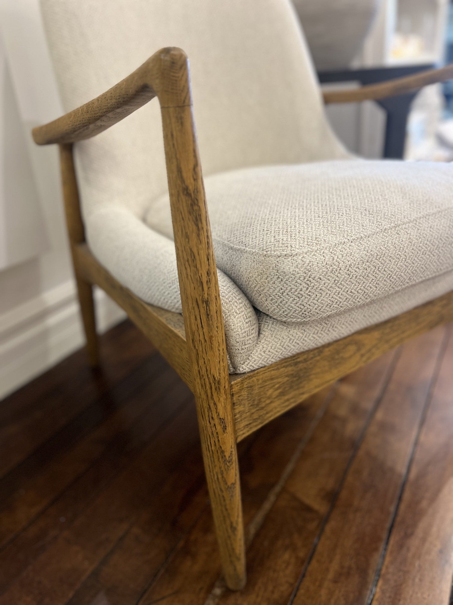 Accent Chair Wood Frame With Removable Seat Cushion #57