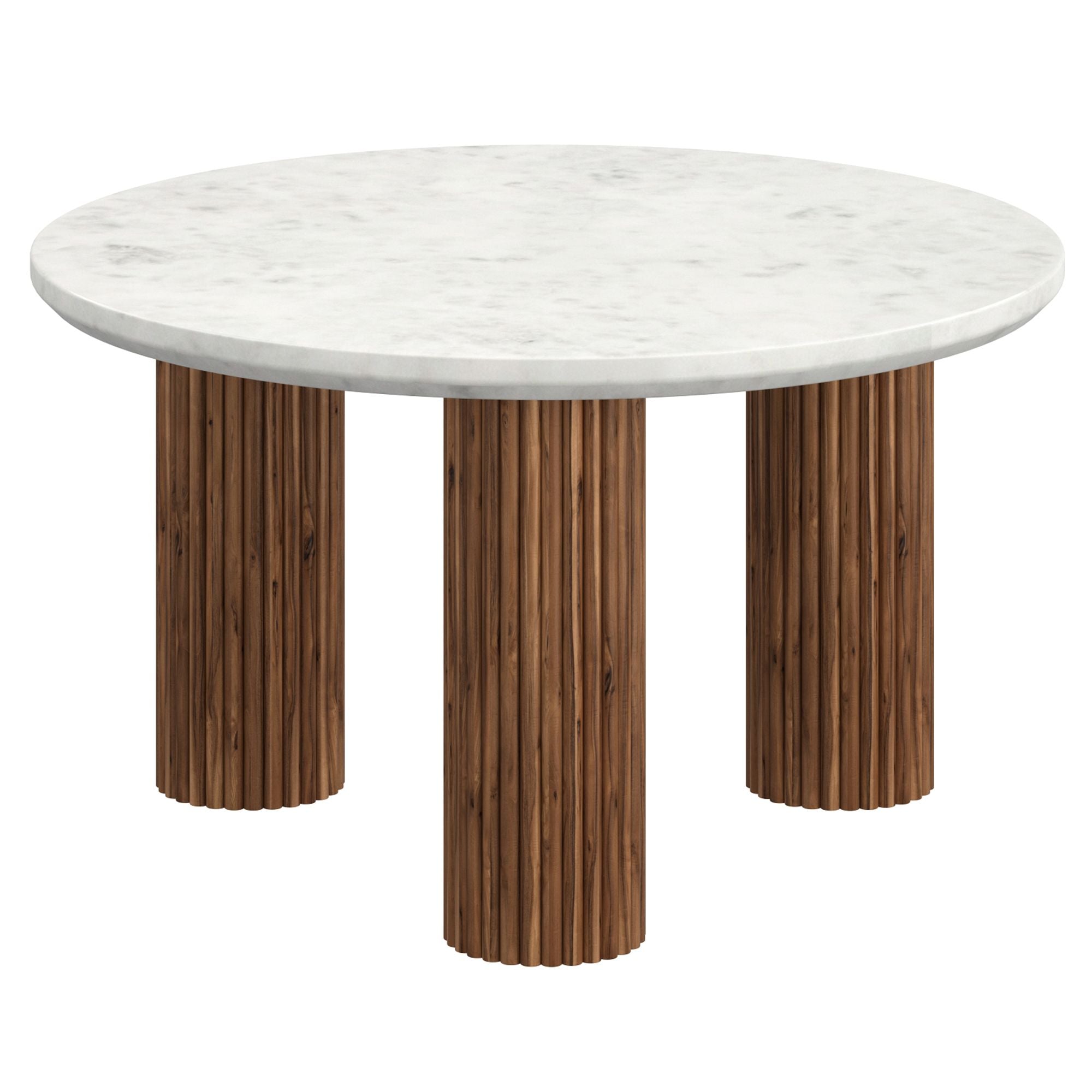 Jilsa Coffee Table - White/Walnut 31.5 x 18