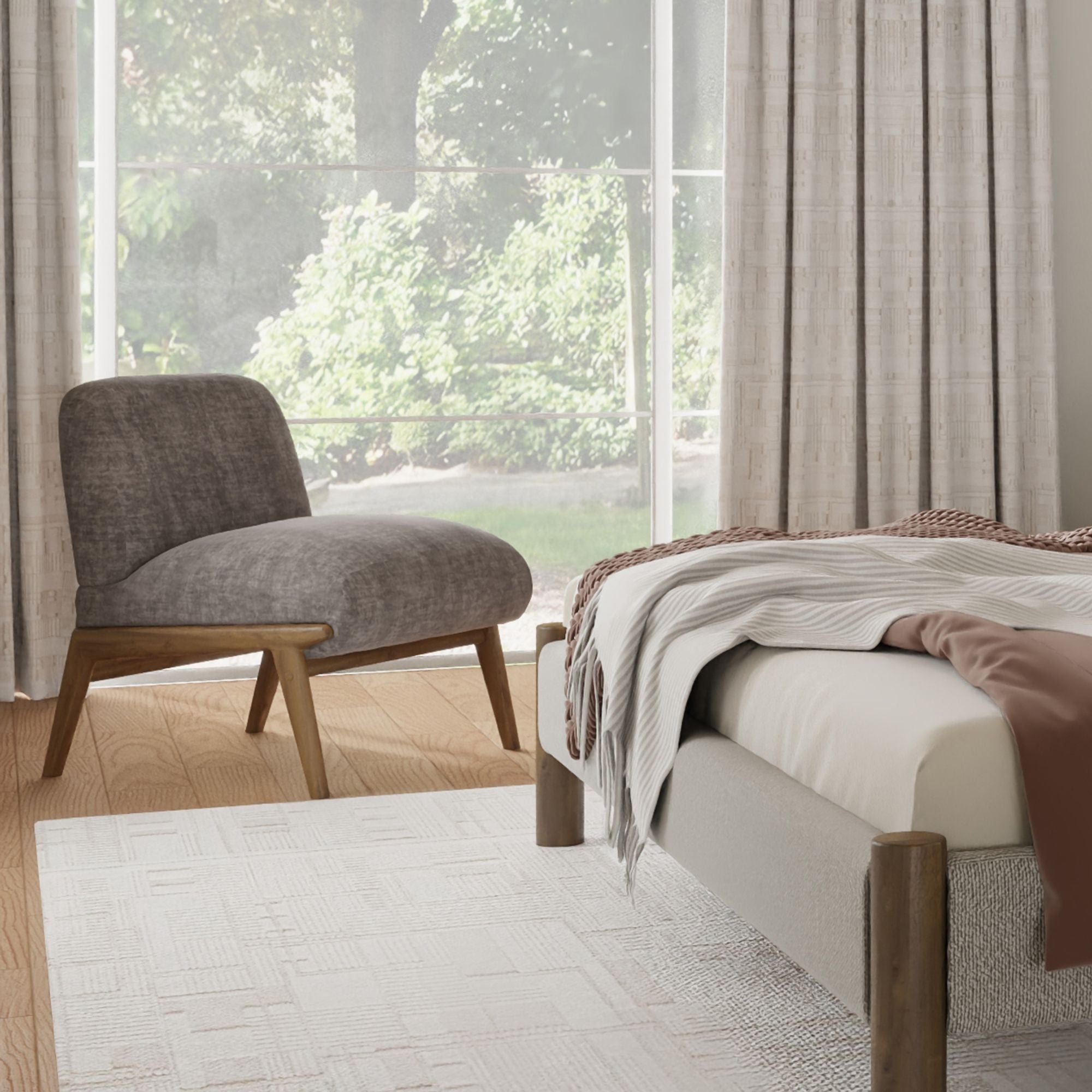 Lisson-Accent Chair Dark Taupe