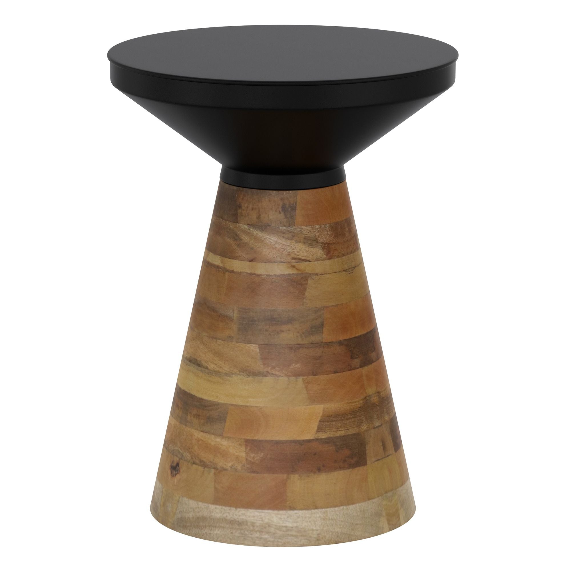 Boden Accent Table - Black/Walnut 16.5 x 21.5