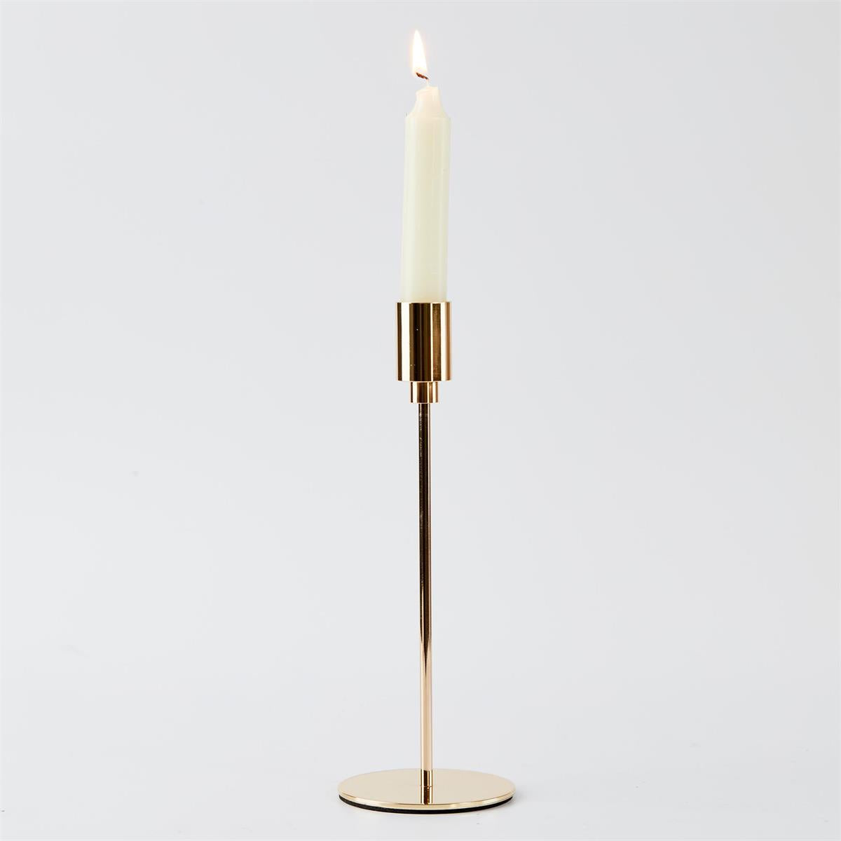METAL SINGLE TAPER CANDLE HOLDER