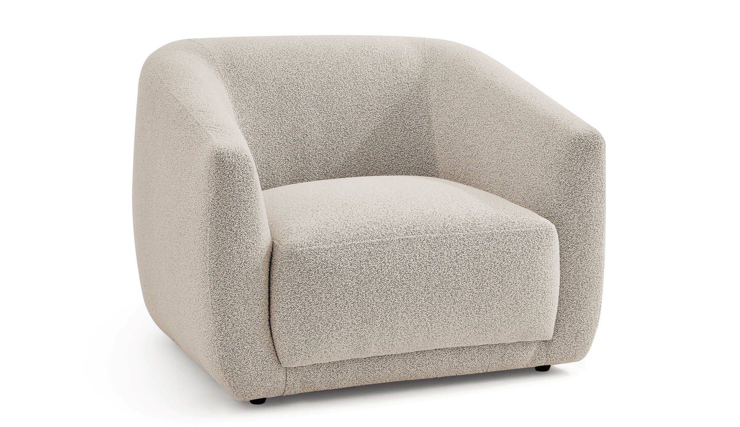 Cade Chair - Tapis Ivory Fabric 30" H x 37" D x 37" L