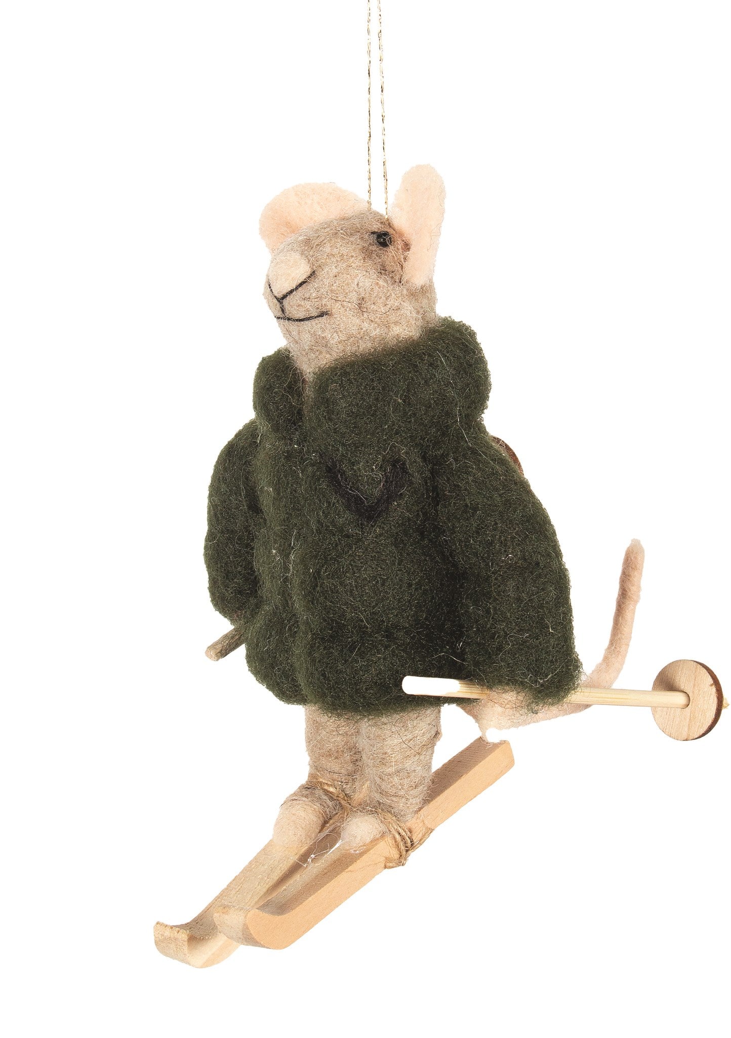 Mouse w/ Tan Sweater Ornament