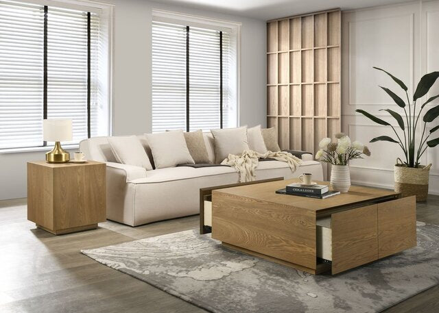 Porto Coffee Table - Natural Oak 39x39