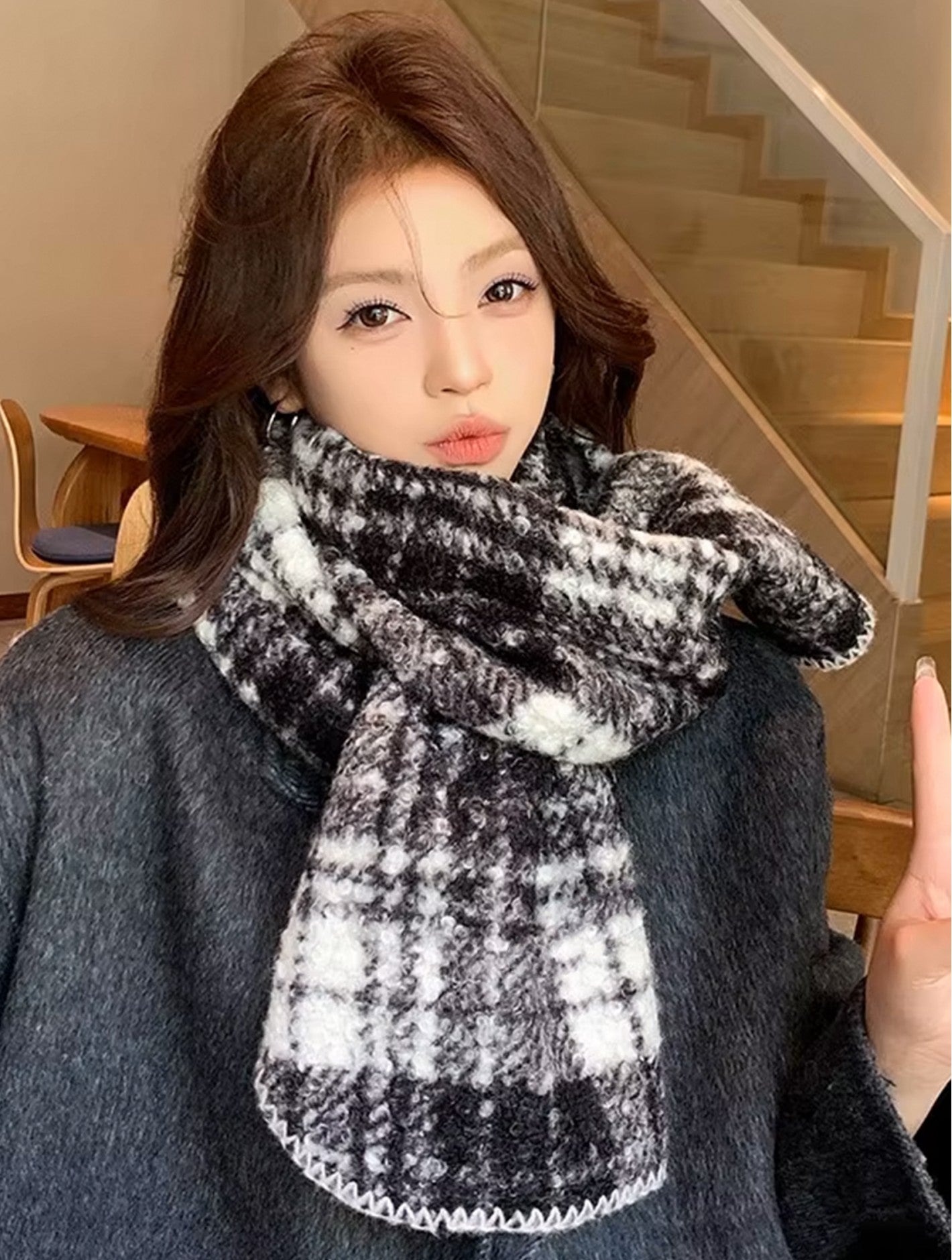 Warm Knitted Wool Soft Scarves