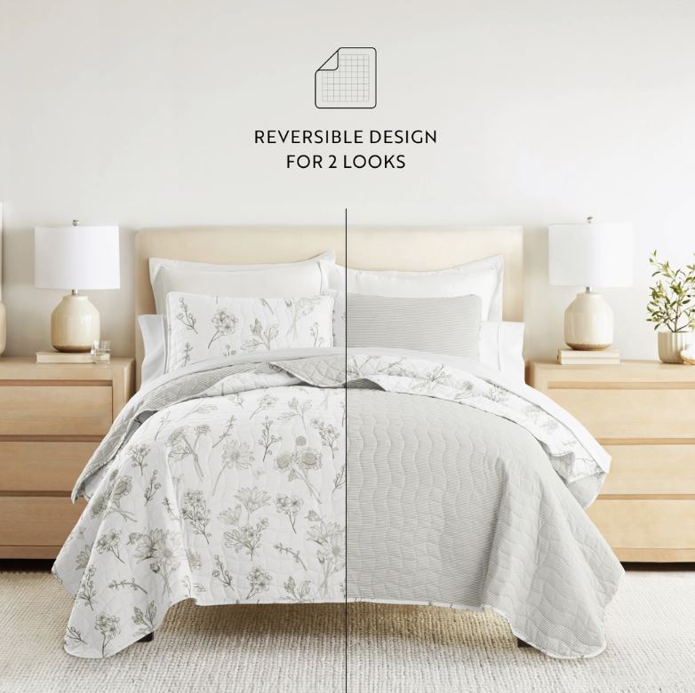 Blooming Daisy Quilt and Sham Set