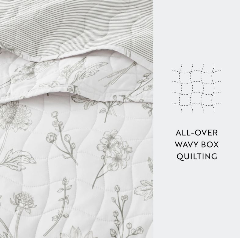 Blooming Daisy Quilt and Sham Set