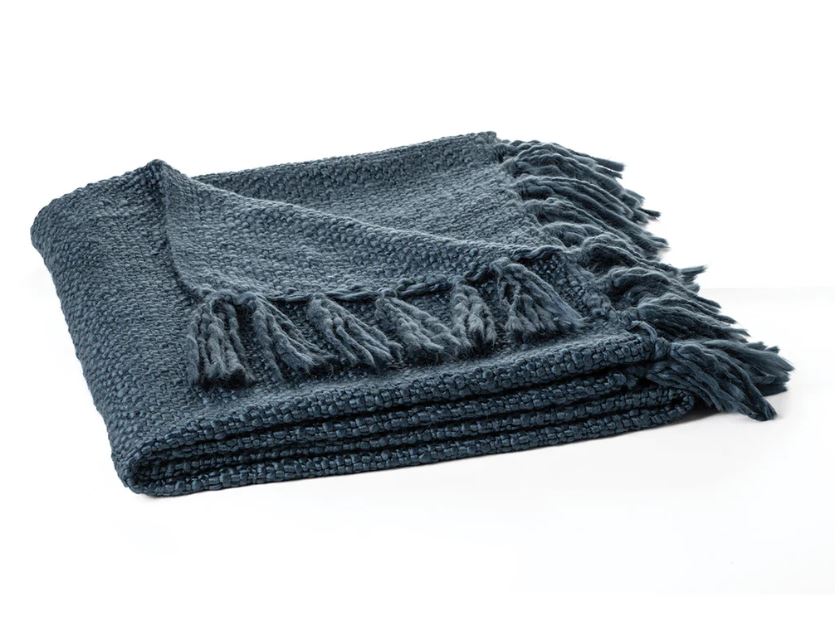 Mollo Navy Throw 50 x 60