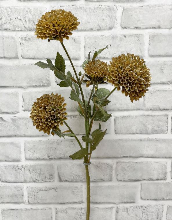 26" Brown Scabious Spray