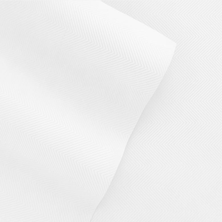 4 PC HOME PREMIUM CHEVRON SHEET SET - WHITE