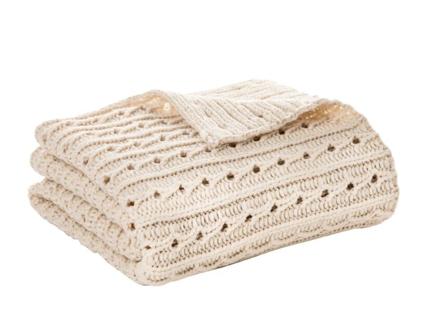 Dalida Cream Throw 50 x 60