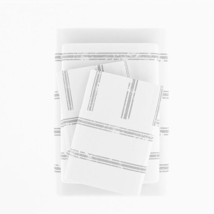 Distressed Line Pattern  - 4 Piece Sheet Set