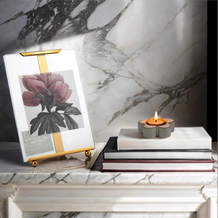 CERAMIC FLOWER TEALIGHT HOLDER