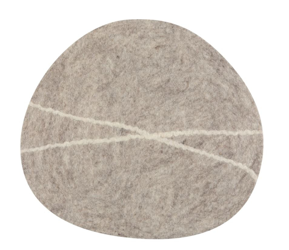 Heirloom Striato Felt Wool Placemat - Set of 4