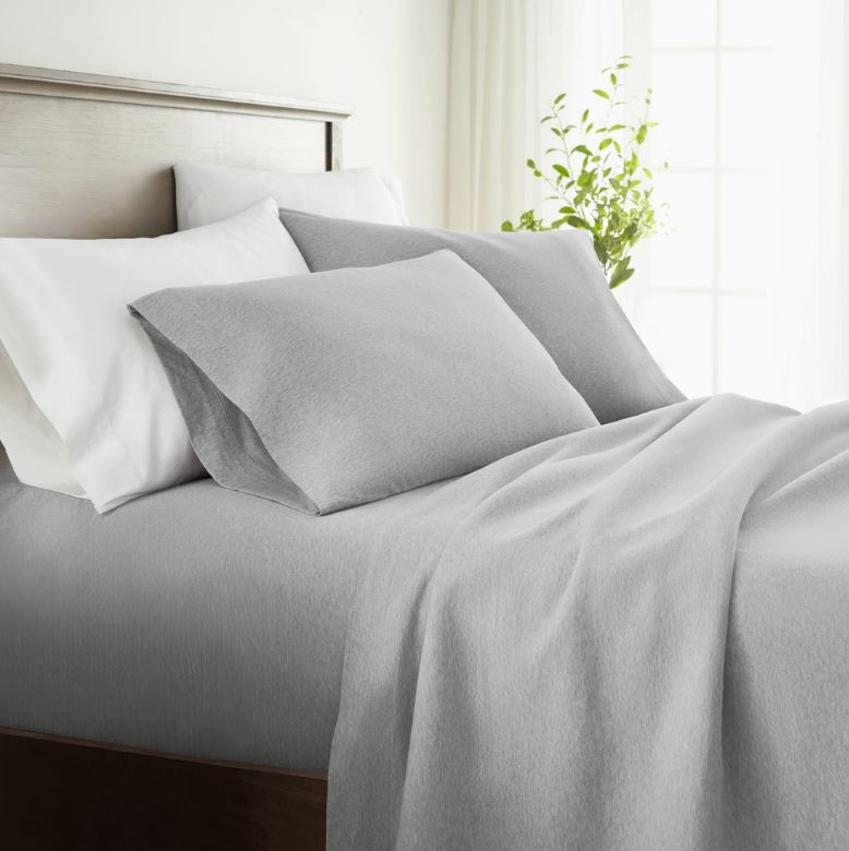 4 PC COTTON JERSEY KNIT SHEET SET