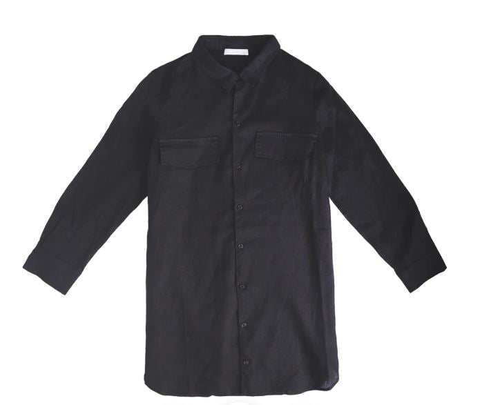 Linen Dress Shirt with Pockets