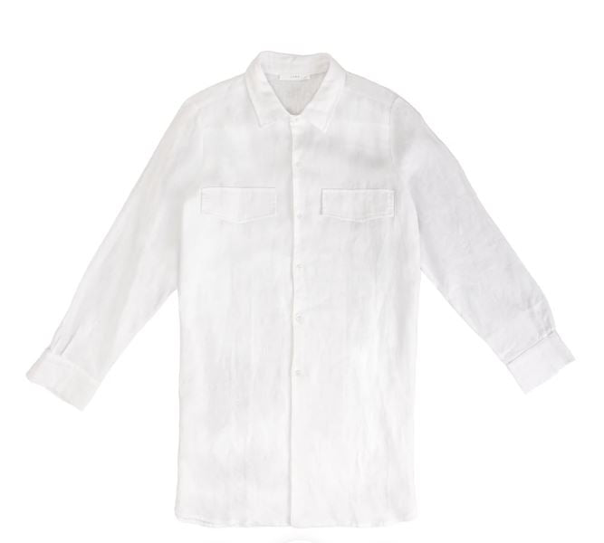 Linen Dress Shirt with Pockets