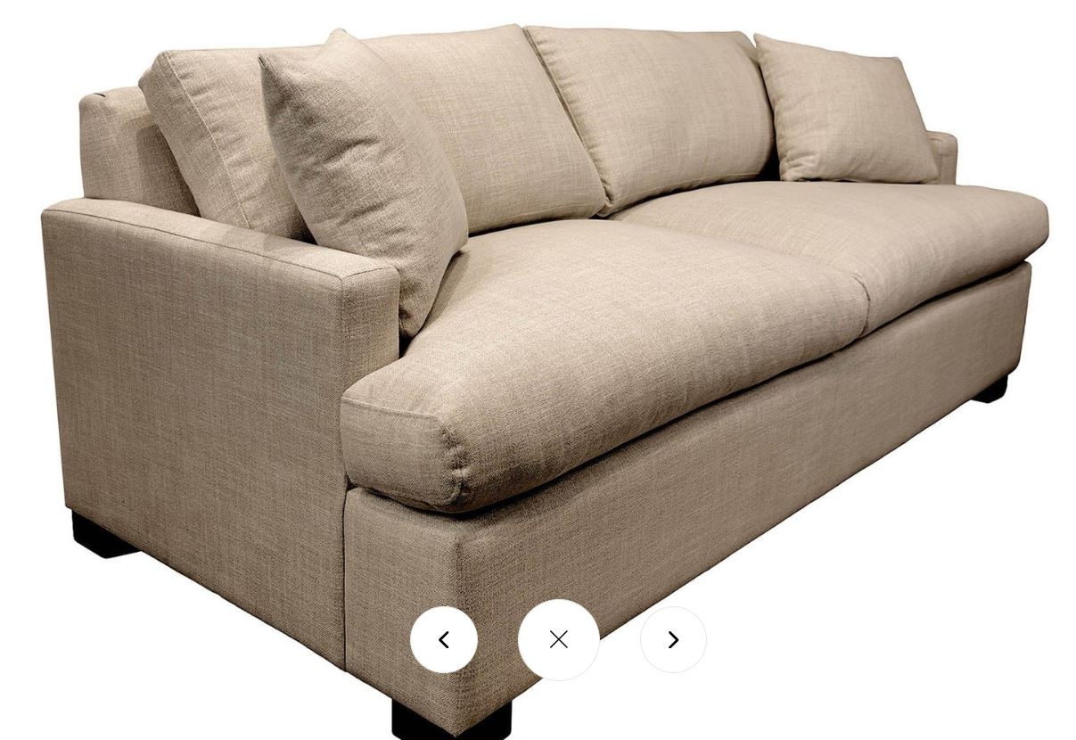 Martha Queen Sofa Bed In fabric Beach Alabaster 84 x 40 x 33