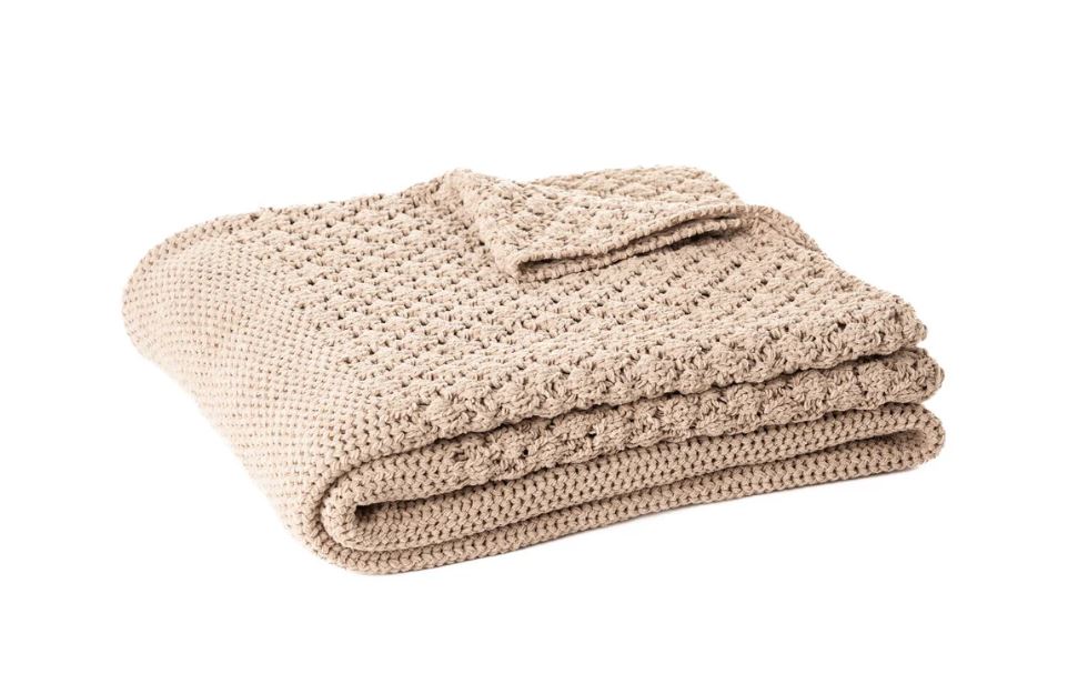 Basket Chenille Taupe Throw 50 x 60