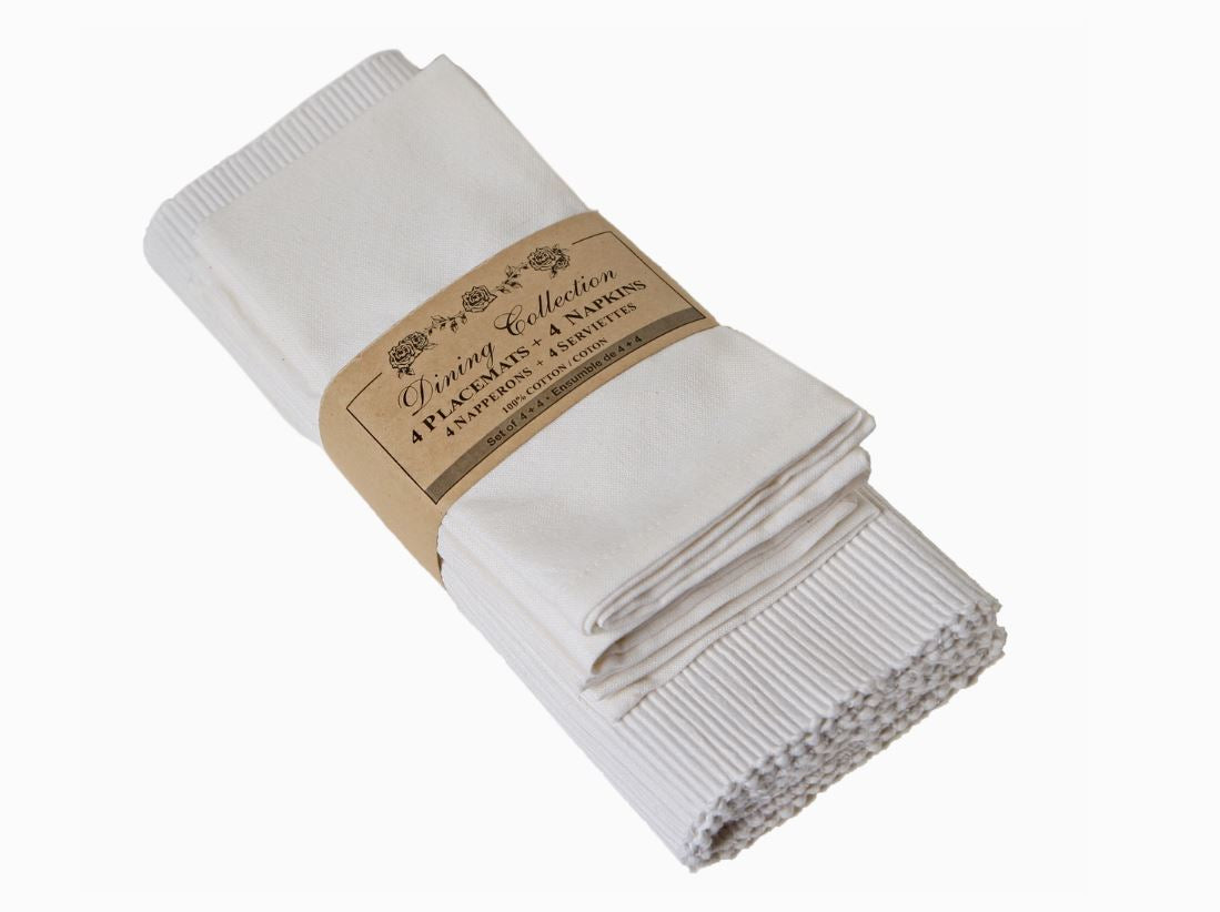 4 PIECE NAPKIN AND PLACEMAT SET